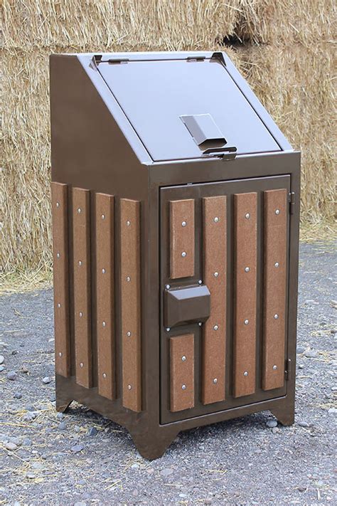 Metal garbage cans are the ultimate bear proof trash enclosures